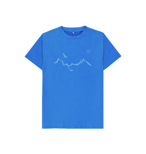 Bright Blue Ladhar Bheinn Kid's T-shirt (Glacier Blue)
