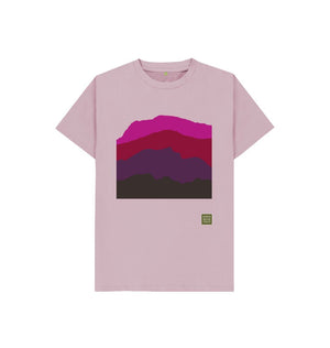 Mauve Four Mountains Kid's T-shirt - Red