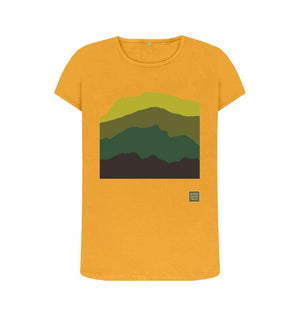 Mustard Four Mountains Women's T-shirt - Green