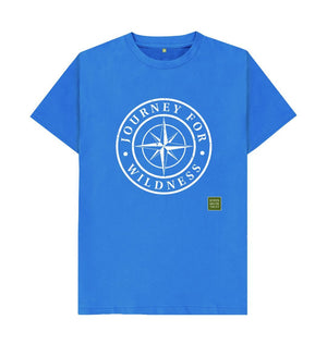 Bright Blue Journey for Wildness Men's T-shirt