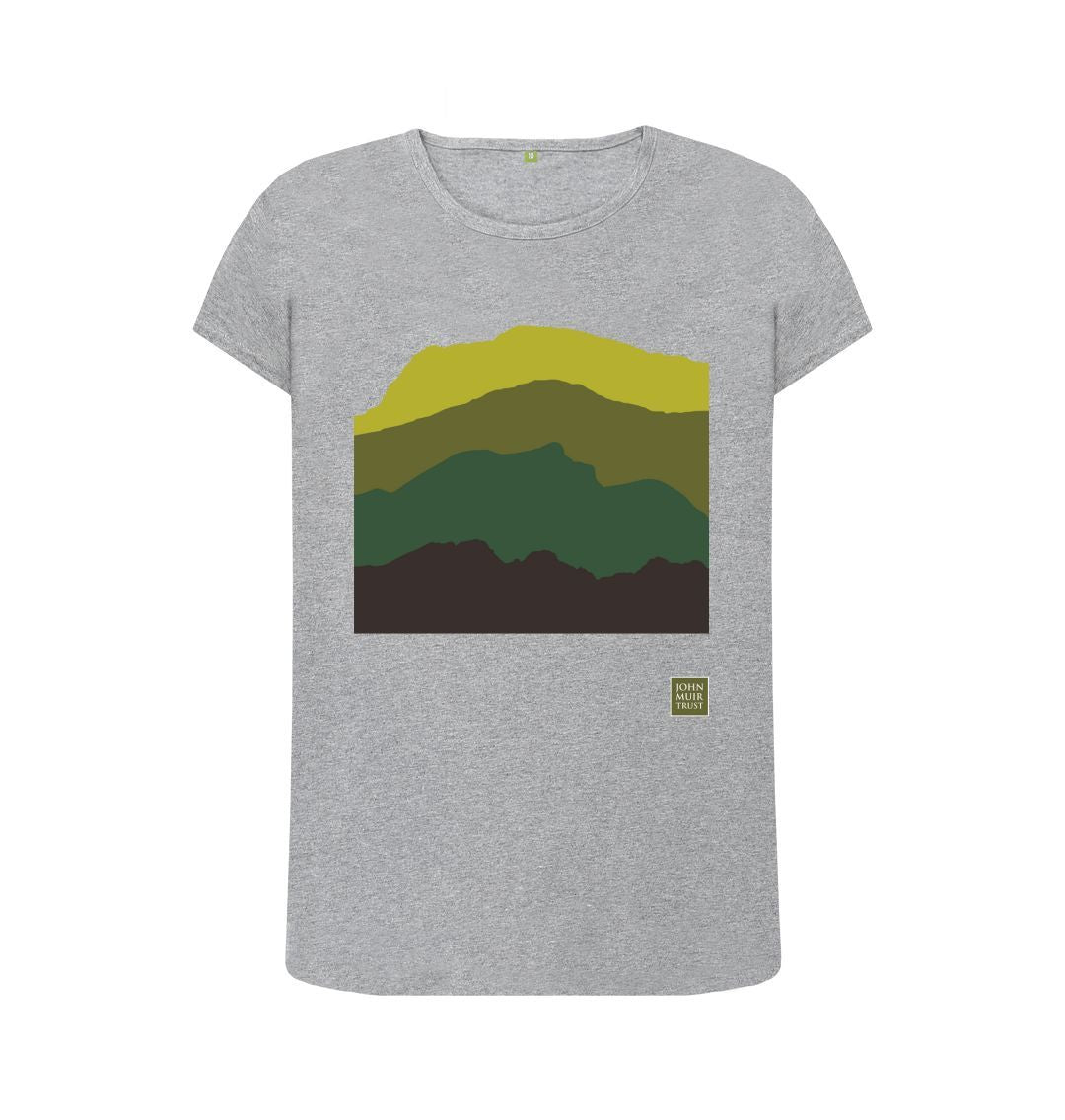 Mustard Four Mountains Women's T-shirt - Green