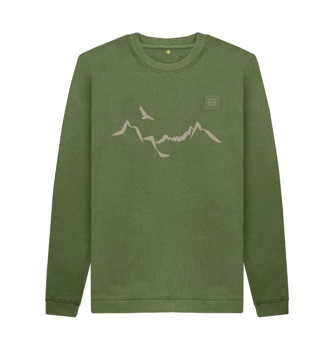 Khaki Ladhar Bheinn Men's Sweatshirt (Lichen)