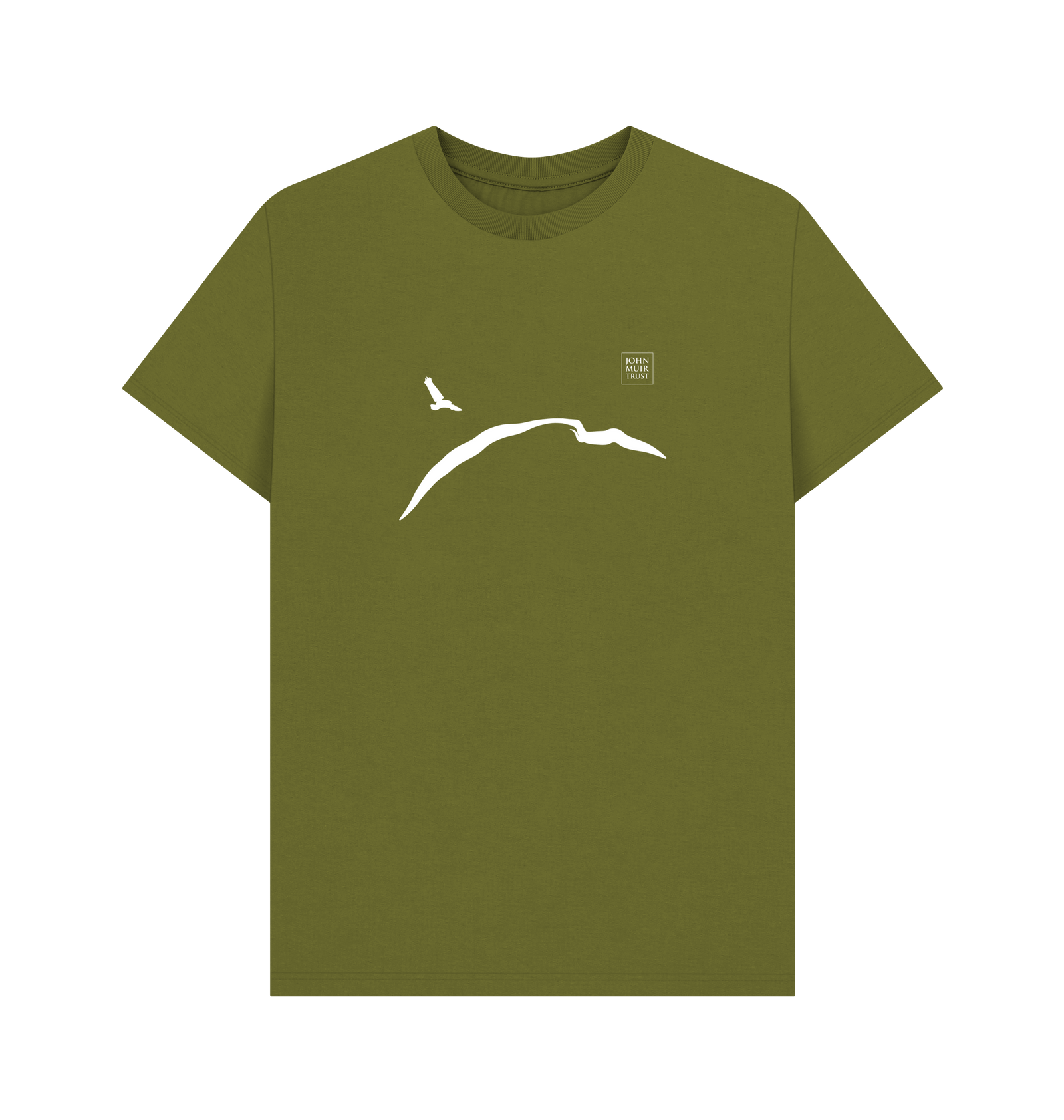 Moss Green Printed T-shirt Front