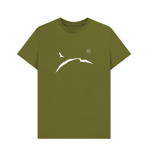 Moss Green Printed T-shirt Front