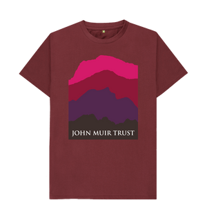 Red Wine Four Mountains Men's T-shirt - Red v2