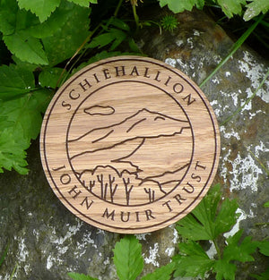 Engraved wooden coasters