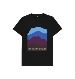 Black Four Mountains Kid's T-Shirt - New Blue