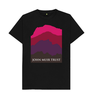 Black Four Mountains Men's T-shirt - Red v2