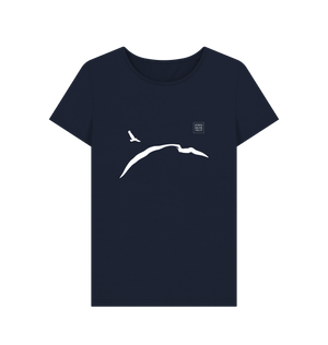 Navy Blue Printed T-shirt Front