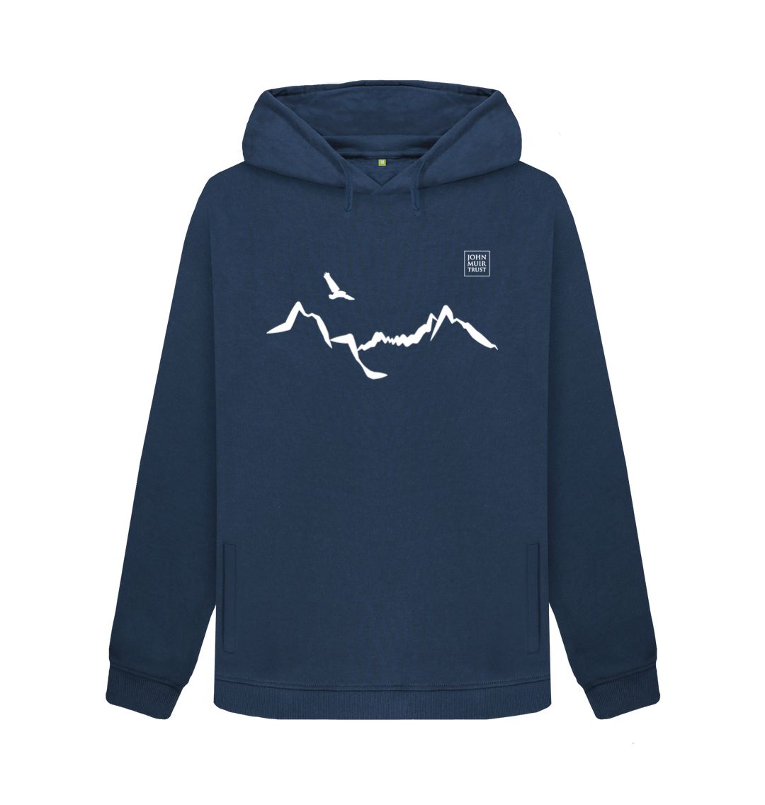Navy Blue Ladhar Bheinn Women's hoody (White)