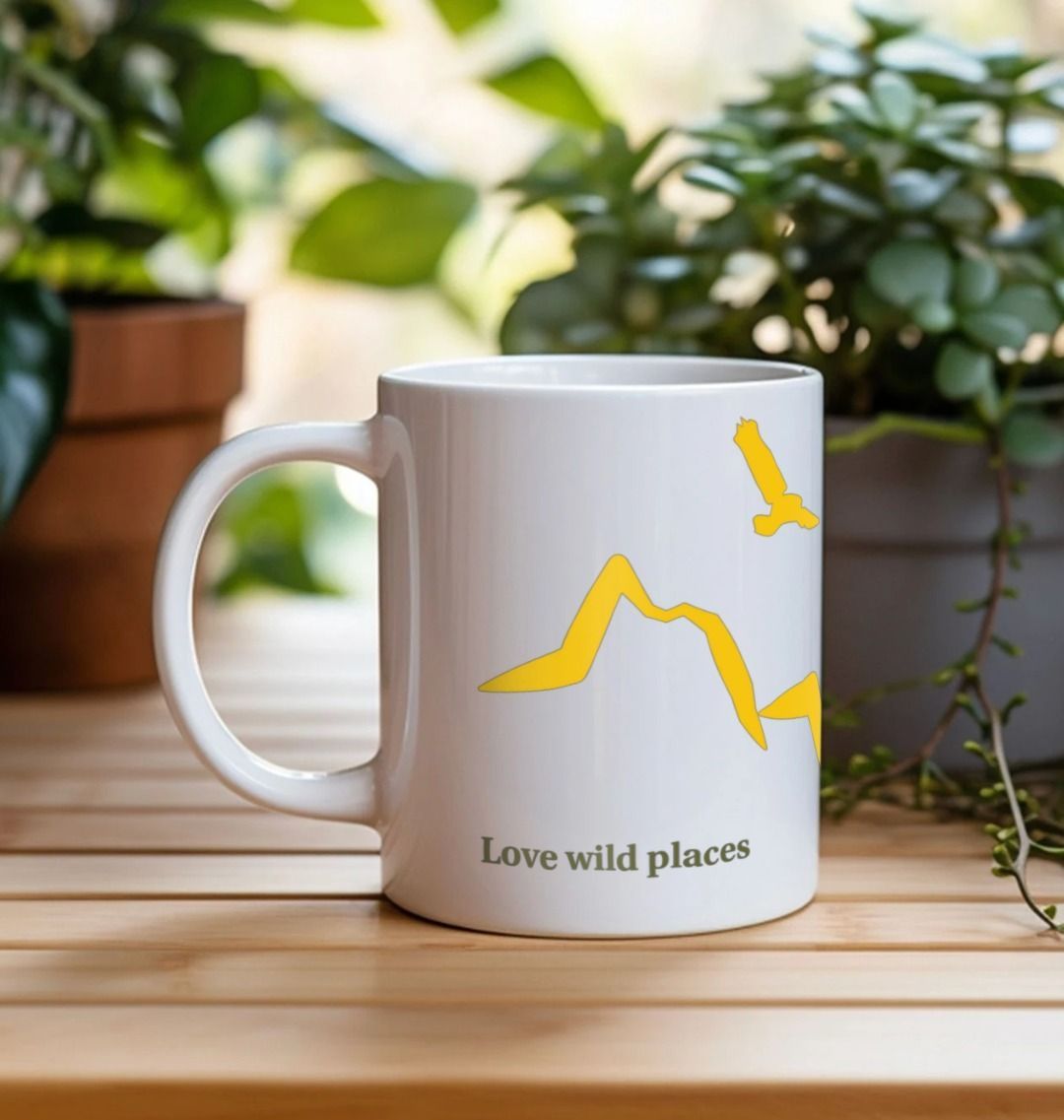 Love Wild Places mug (Gorse Yellow)