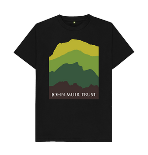 Black Four Mountains Men's T-shirt - Green v2