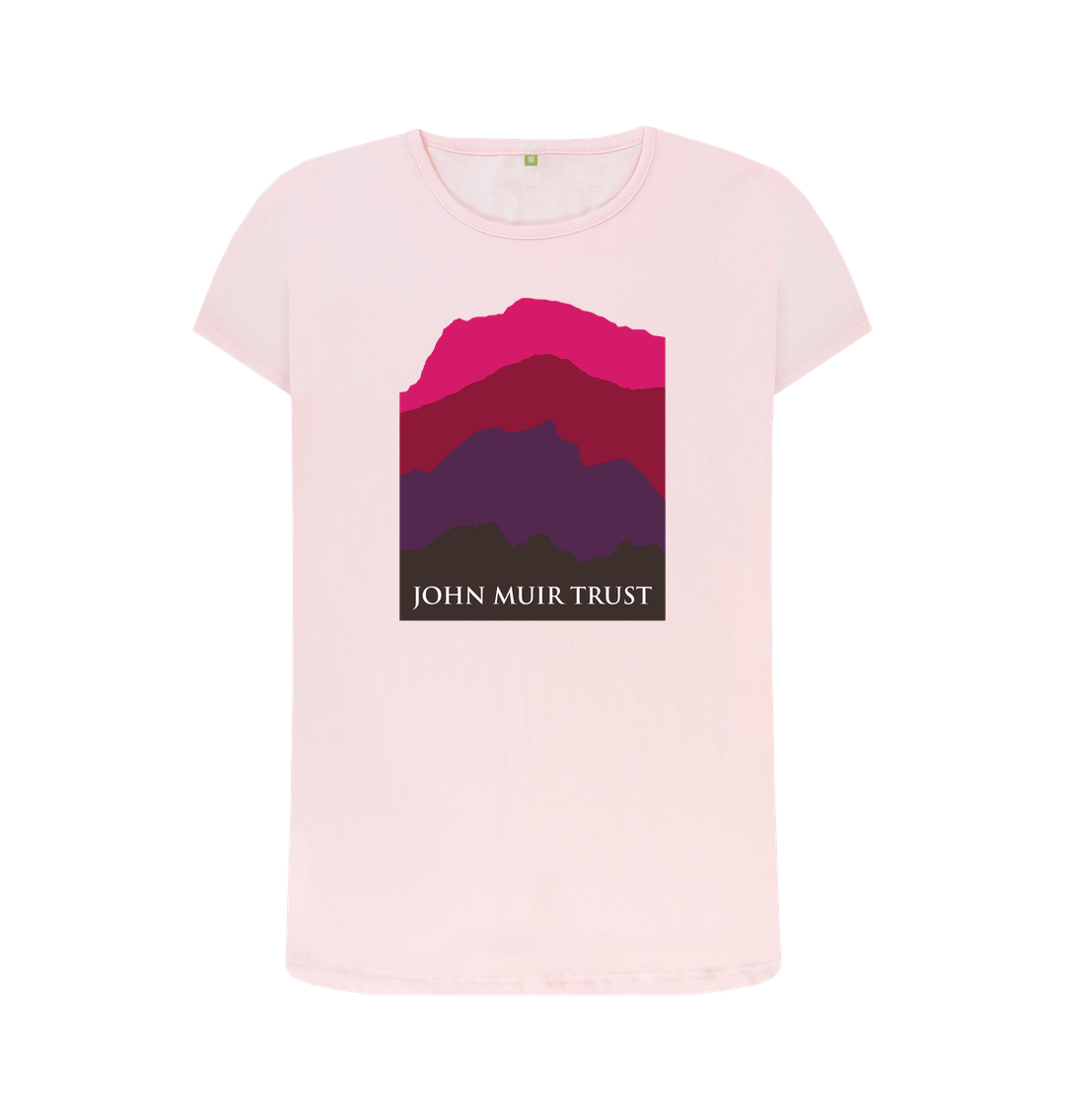 Pink Four Mountains Women's T-shirt - Red v2