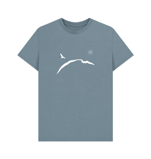 Stone Blue Printed T-shirt Front