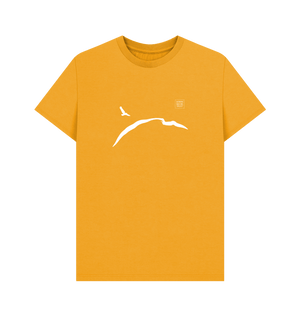 Mustard Printed T-shirt Front