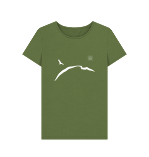 Khaki Printed T-shirt Front