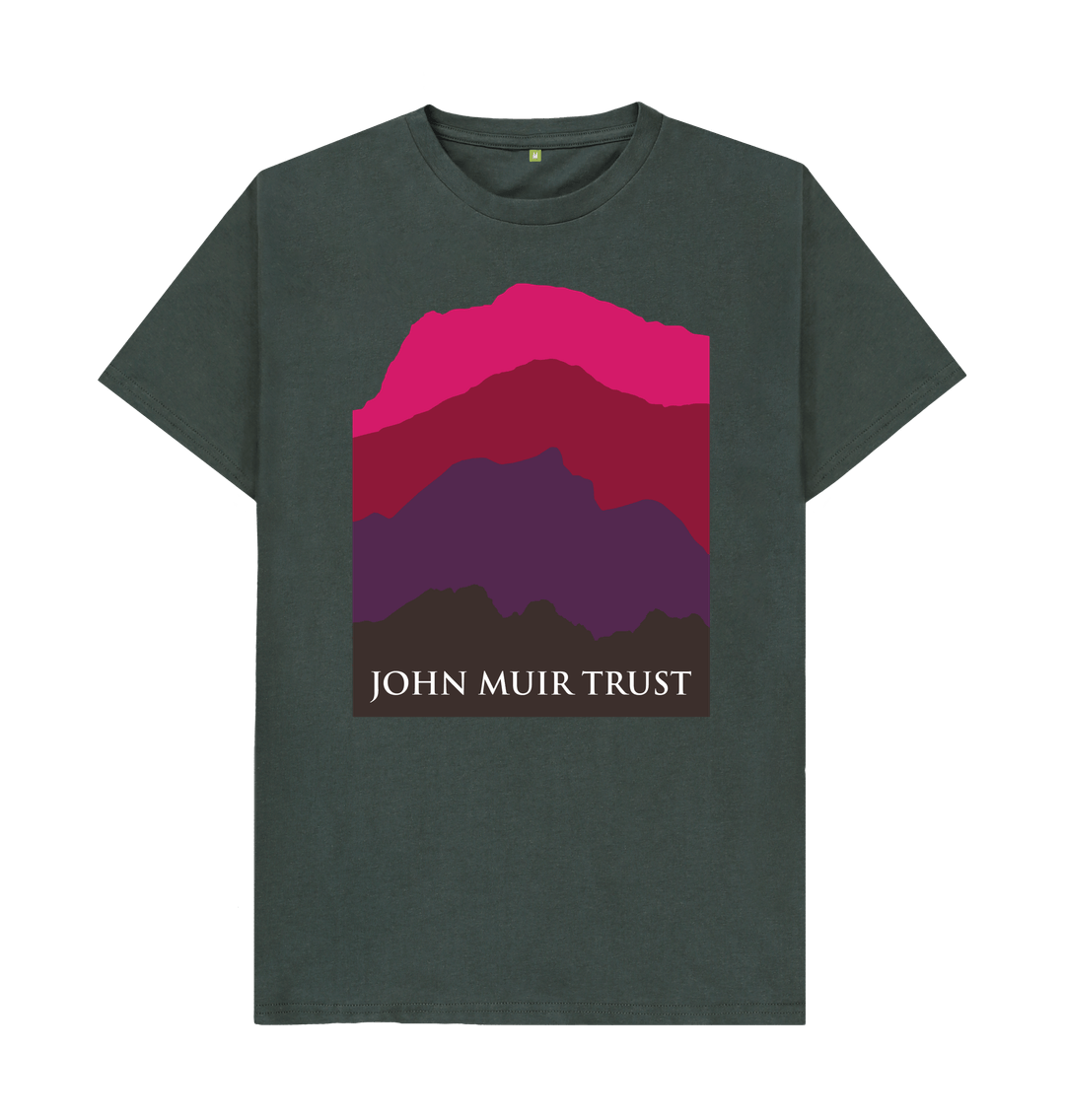 White Four Mountains Men's T-shirt - Red v2