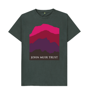 Dark Grey Four Mountains Men's T-shirt - Red v2