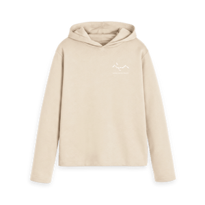 Oat Printed Hoody Front