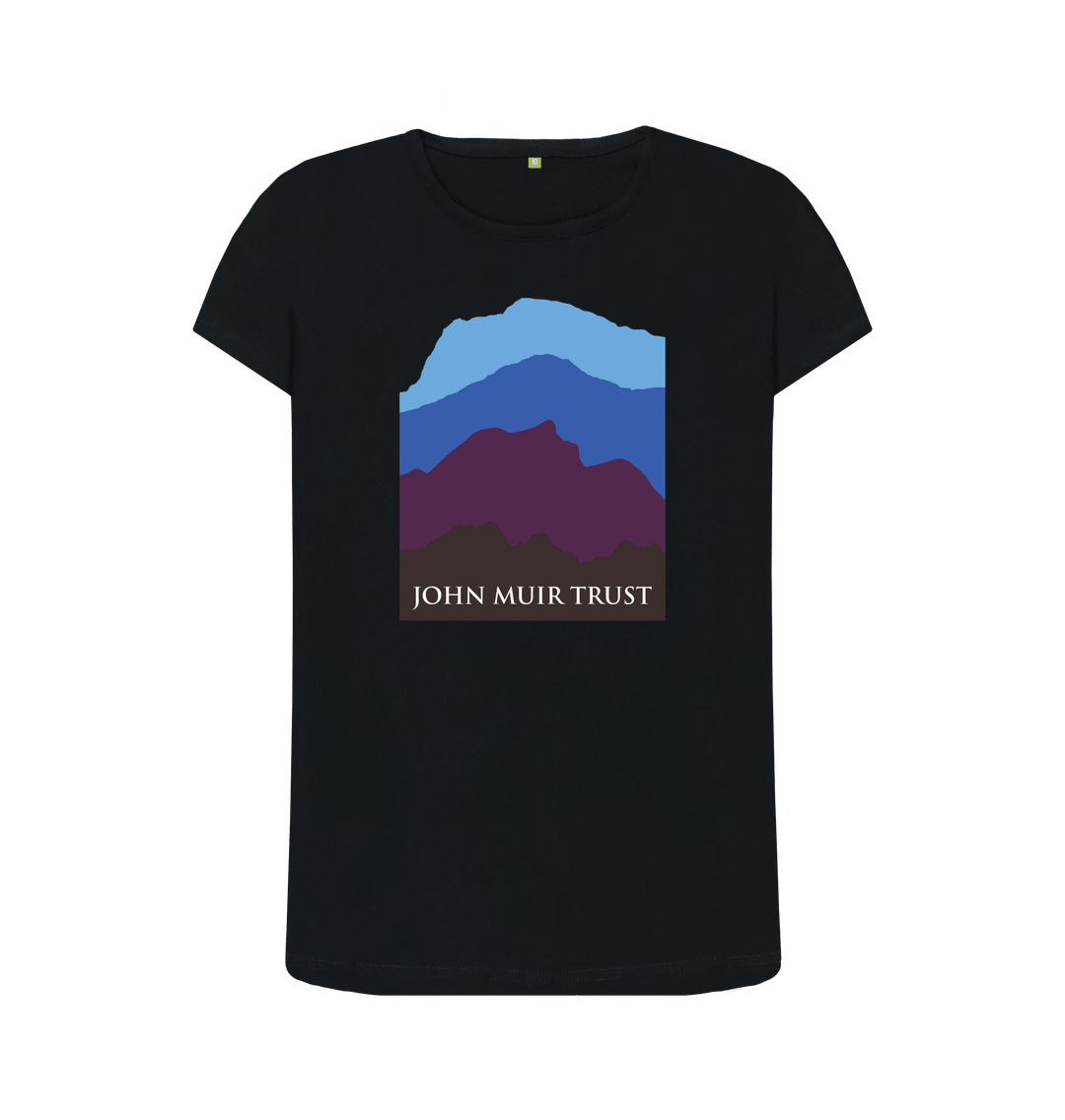 Athletic Grey Four Mountains Women's T-shirt - Blue v2