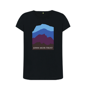 Black Four Mountains Women's T-shirt - Blue v2