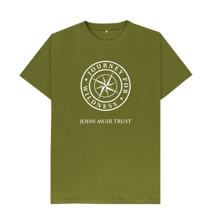 Moss Green Journey for Wildness Men's T-Shirt - New