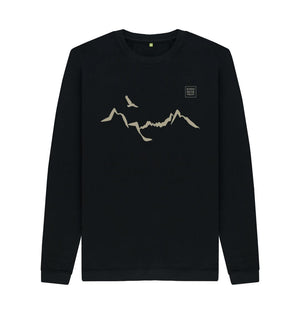 Black Ladhar Bheinn Men's Sweatshirt (Lichen)