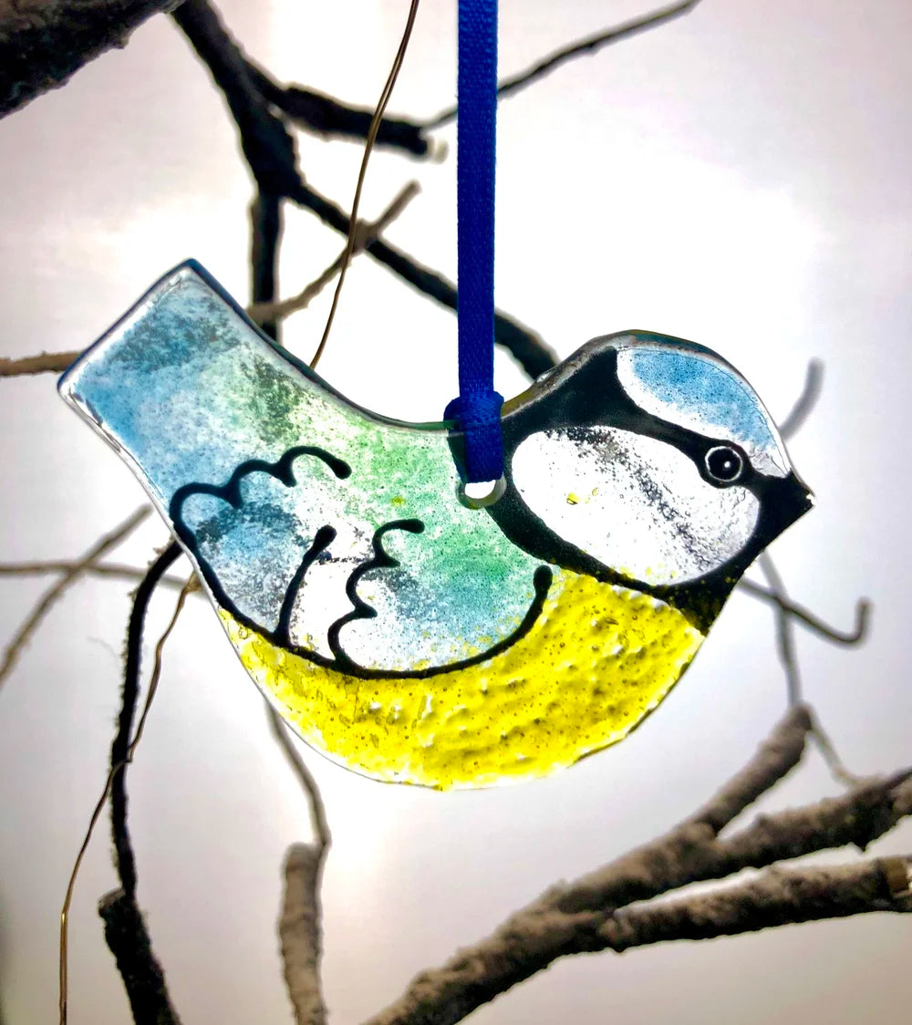 Glass Blue Tit