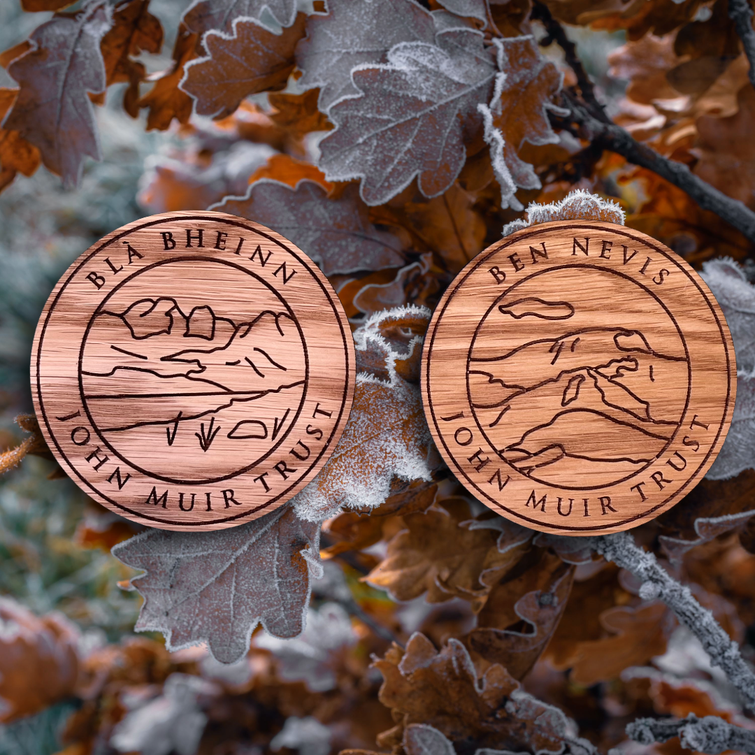 Engraved wooden coasters