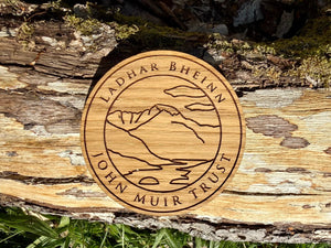Engraved wooden coasters