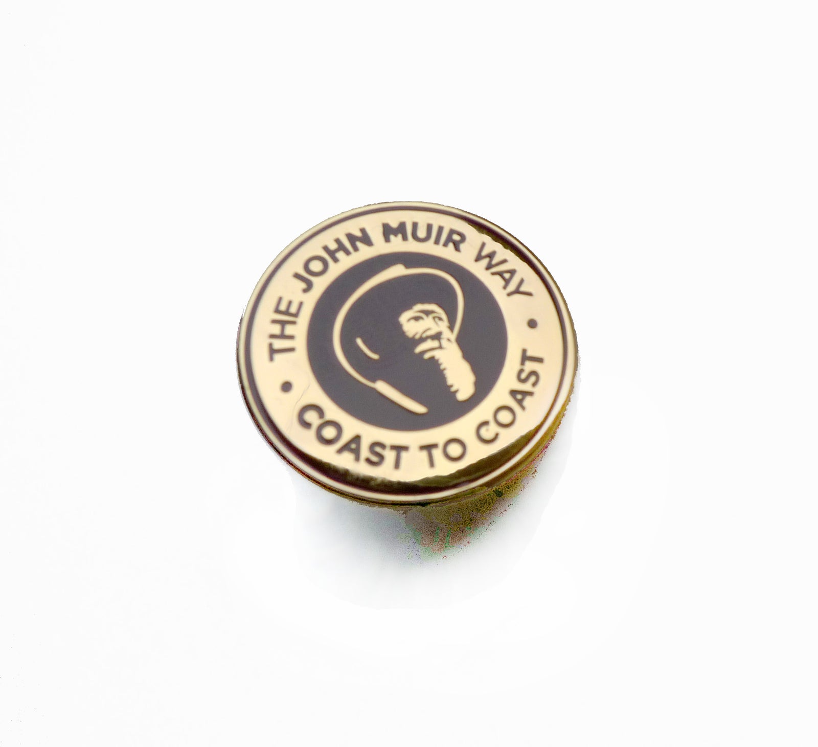 John Muir Way Waymarker Gold Pin
