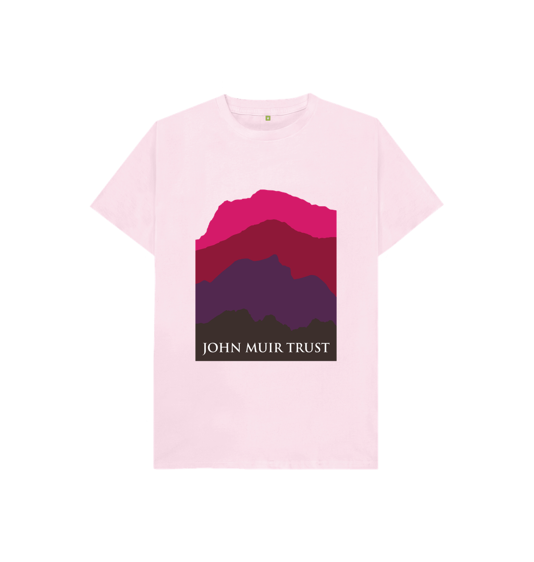 Pink Four Mountains Kid's T-Shirt - New Red