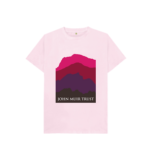Pink Four Mountains Kid's T-Shirt - New Red