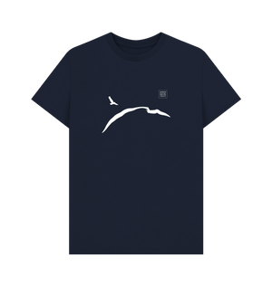 Navy Blue Printed T-shirt Front