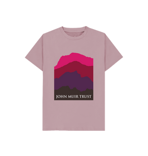 Mauve Four Mountains Kid's T-Shirt - New Red