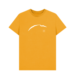 Mustard Printed T-shirt Front