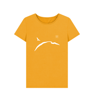 Mustard Printed T-shirt Front