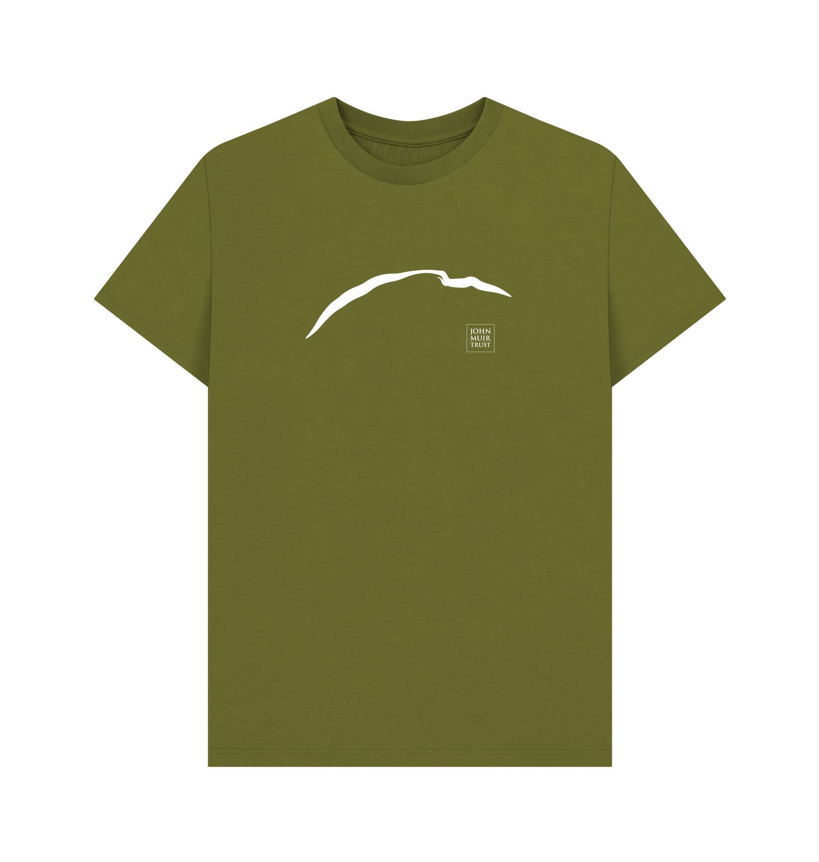 Moss Green Printed T-shirt Front