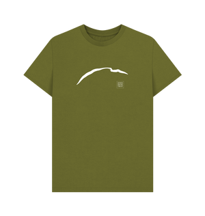 Moss Green Printed T-shirt Front