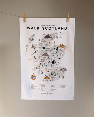 Walk Scotland Tea Towel