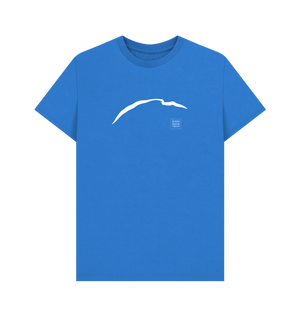 Bright Blue Printed T-shirt Front