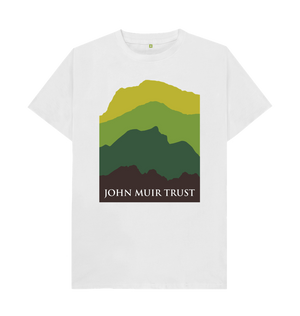White Four Mountains Men's T-shirt - Green v2