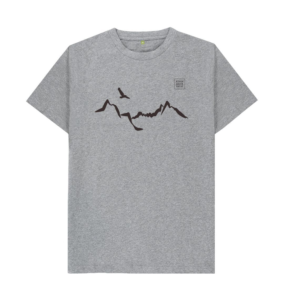 Athletic Grey Ladhar Bheinn Men's T-shirt (Black)