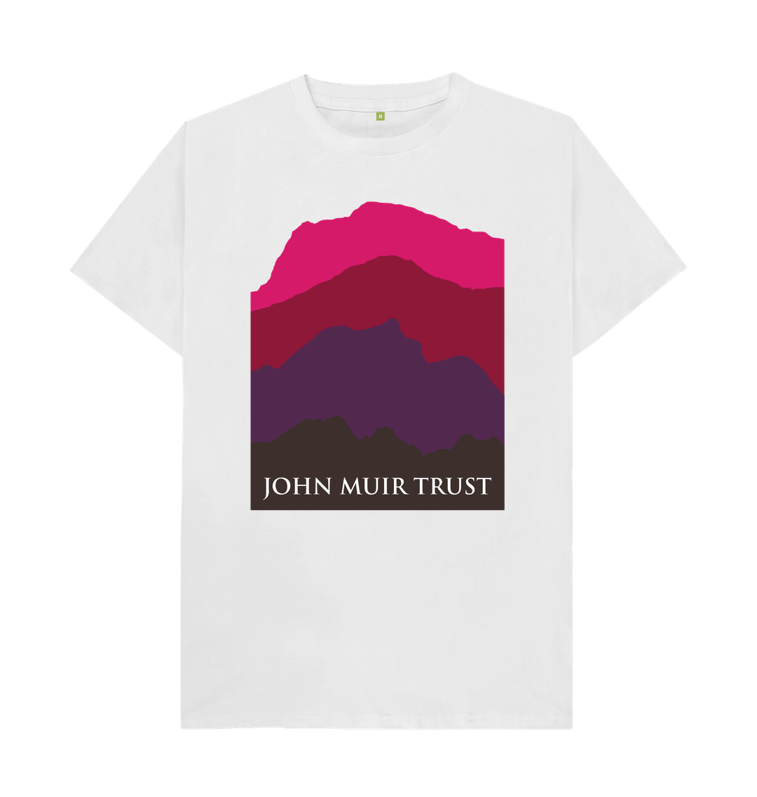 White Four Mountains Men's T-shirt - Red v2
