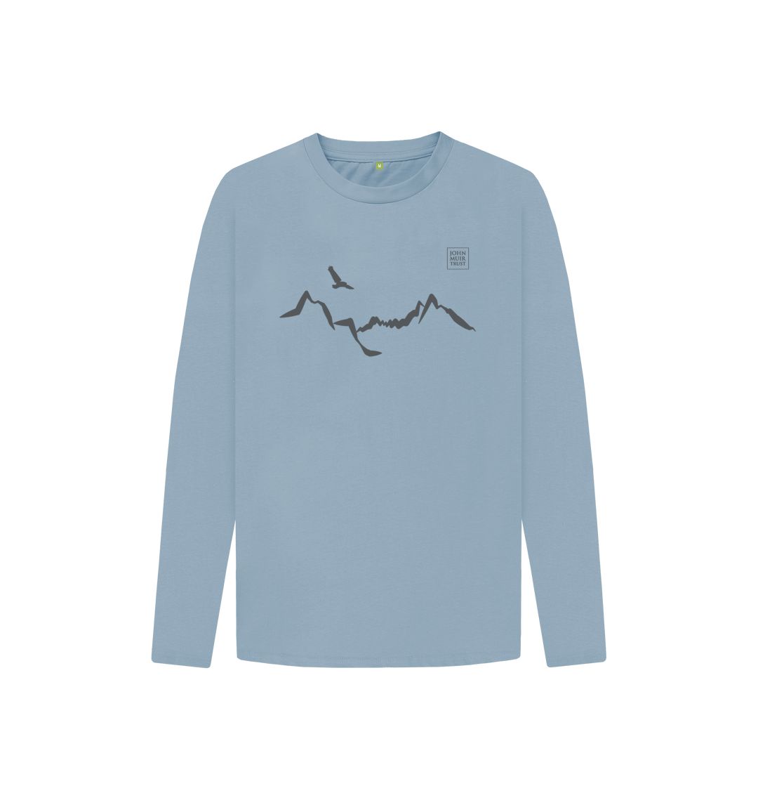 Athletic Grey Ladhar Bheinn Kid's long sleeve T-shirt - Granite Grey