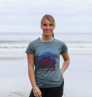 Four Mountains Women's T-shirt - New Blue