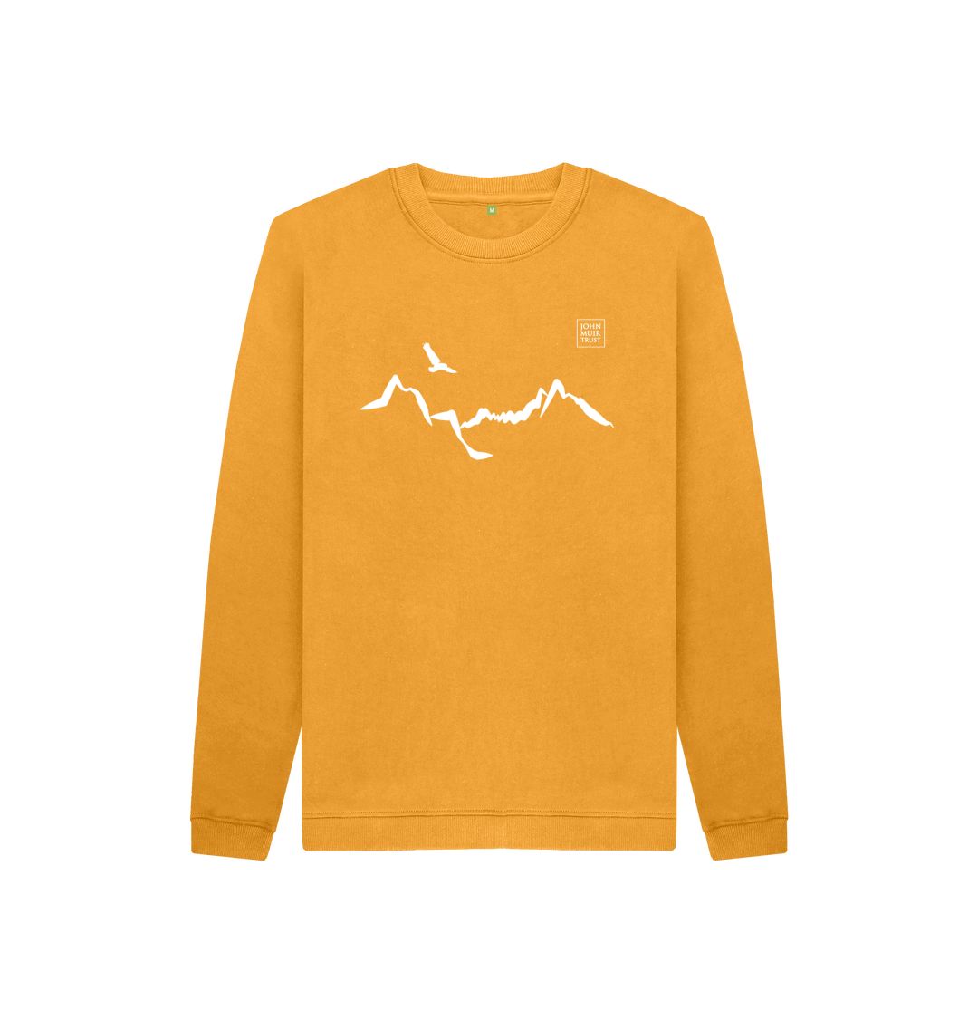 Mustard Ladhar Bheinn Kid's jumper - White
