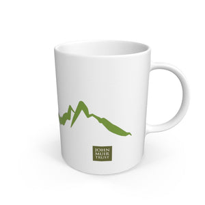 White Love Wild Places mug (Leaf Green)
