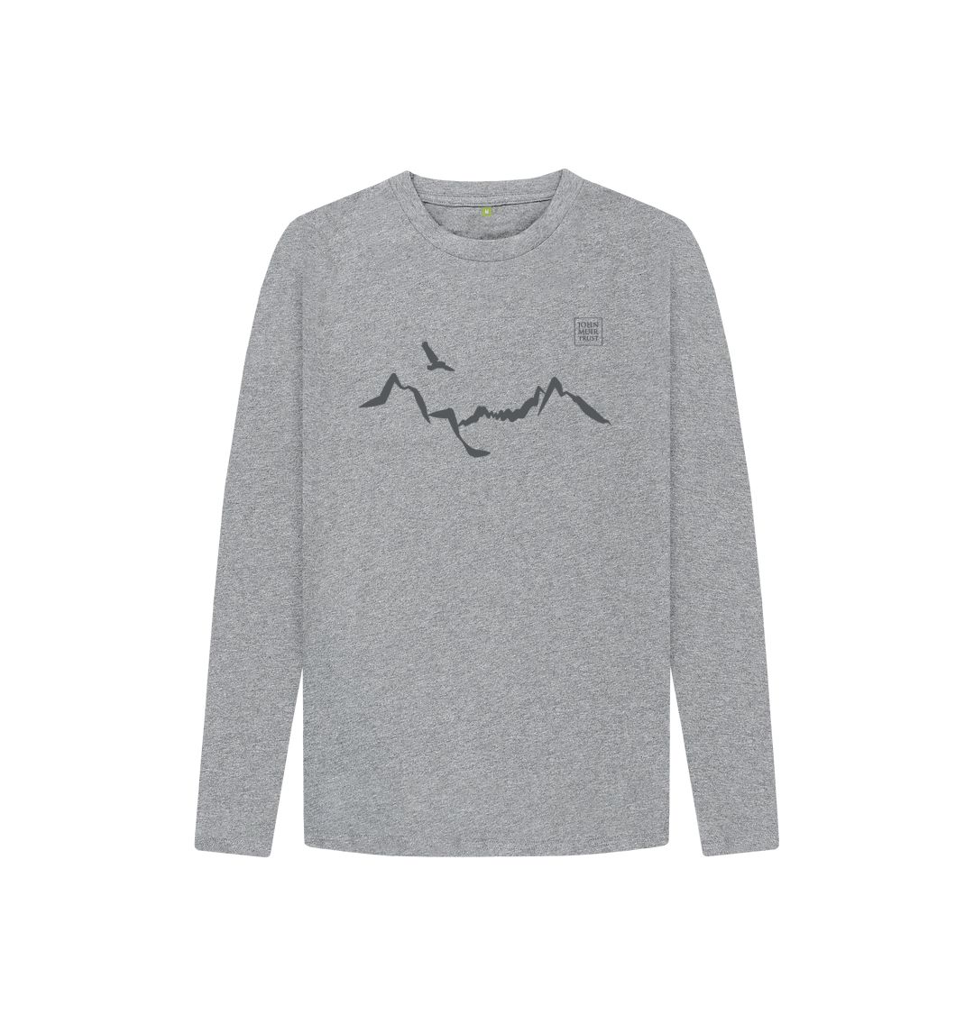 Athletic Grey Ladhar Bheinn Kid's long sleeve T-shirt - Granite Grey