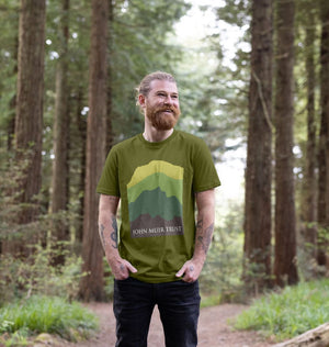 Four Mountains Men's T-shirt - New Green